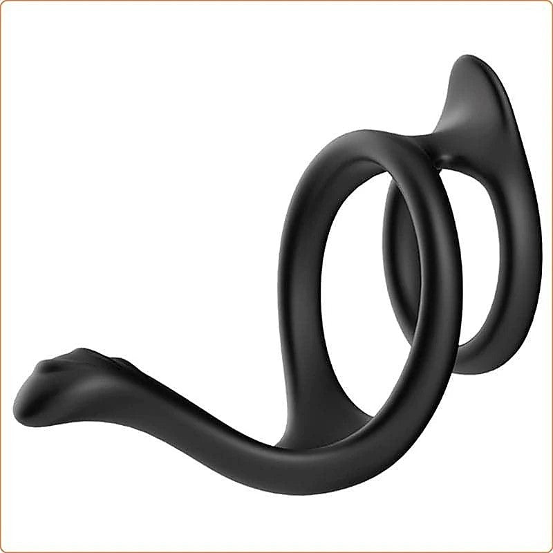 Premium Dog Tail Silicone Cock Ring by BDStyle - Ball and Cock Toys