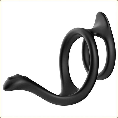 Premium Dog Tail Silicone Cock Ring by BDStyle - Ball and Cock Toys