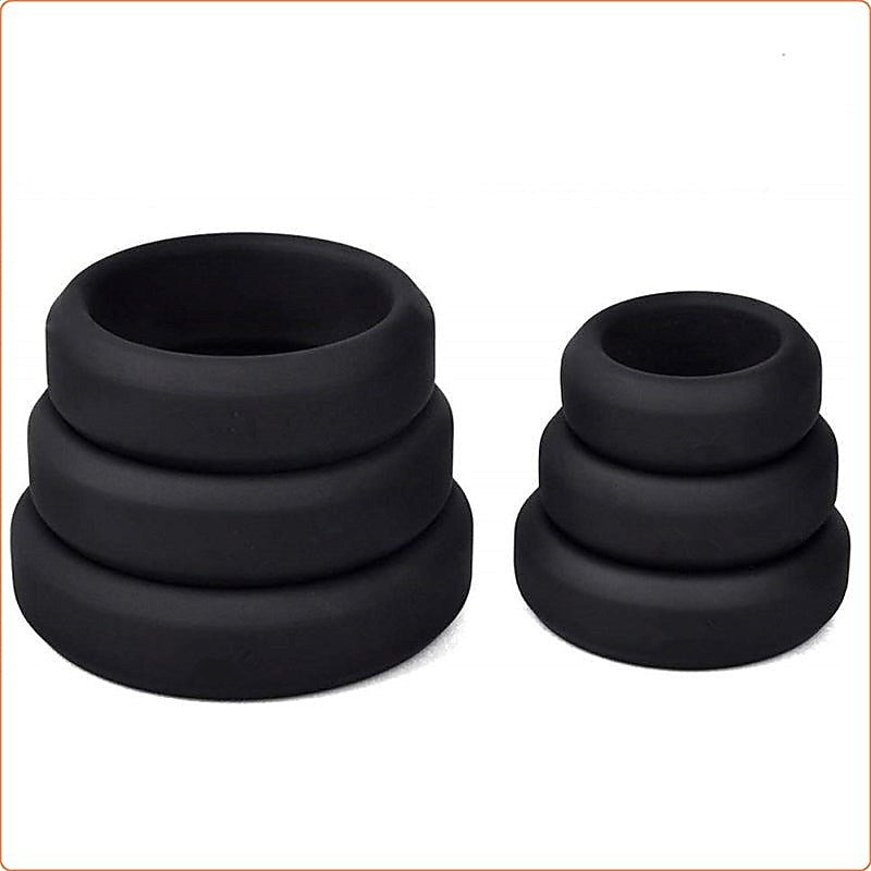 Silicone Cock Ring Set by BDStyle - Stretchy Cock Rings
