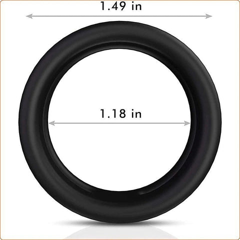 Premium Silicone Dual Penis Ring by BDStyle - Ball and Cock Toys