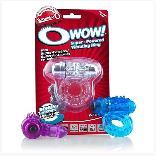 The O Wow Vibrating Cock Ring by Screaming O - Cock Rings