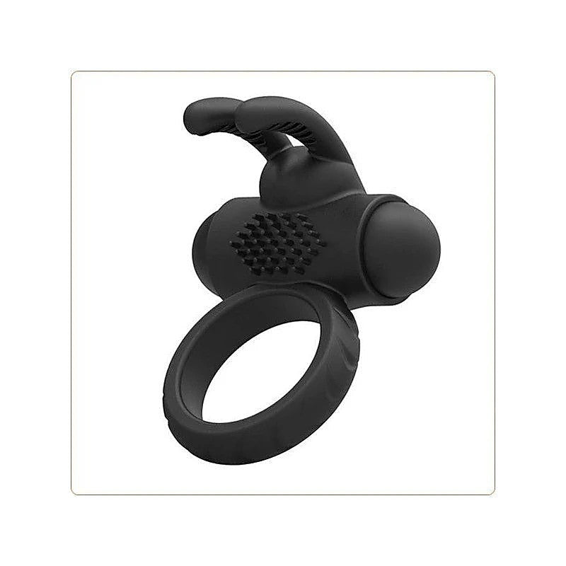 Premium Silicone Rabbit Sex Ring by BDStyle - Ball and Cock Toys