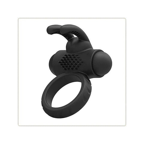 Premium Silicone Rabbit Sex Ring by BDStyle - Ball and Cock Toys
