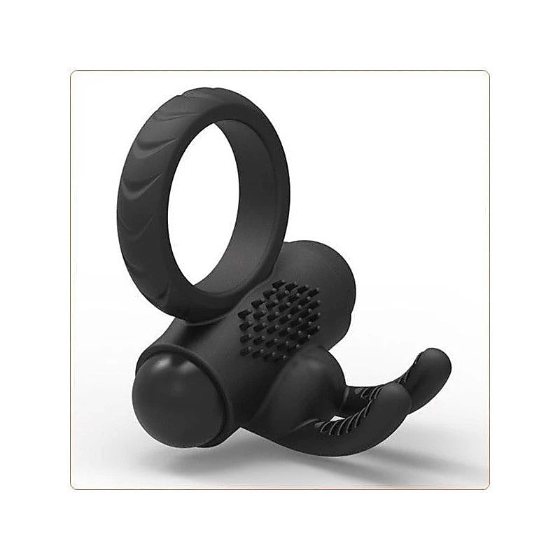 Premium Silicone Rabbit Sex Ring by BDStyle - Ball and Cock Toys