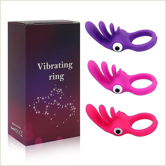 Tongue Vibration Cock Ring by BDStyle - Ball and Cock Toys