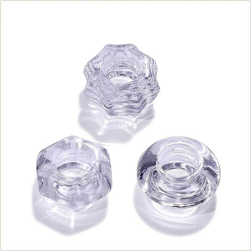 Premium Crystal Cock Ring Set by BDStyle - Ball and Cock Toys