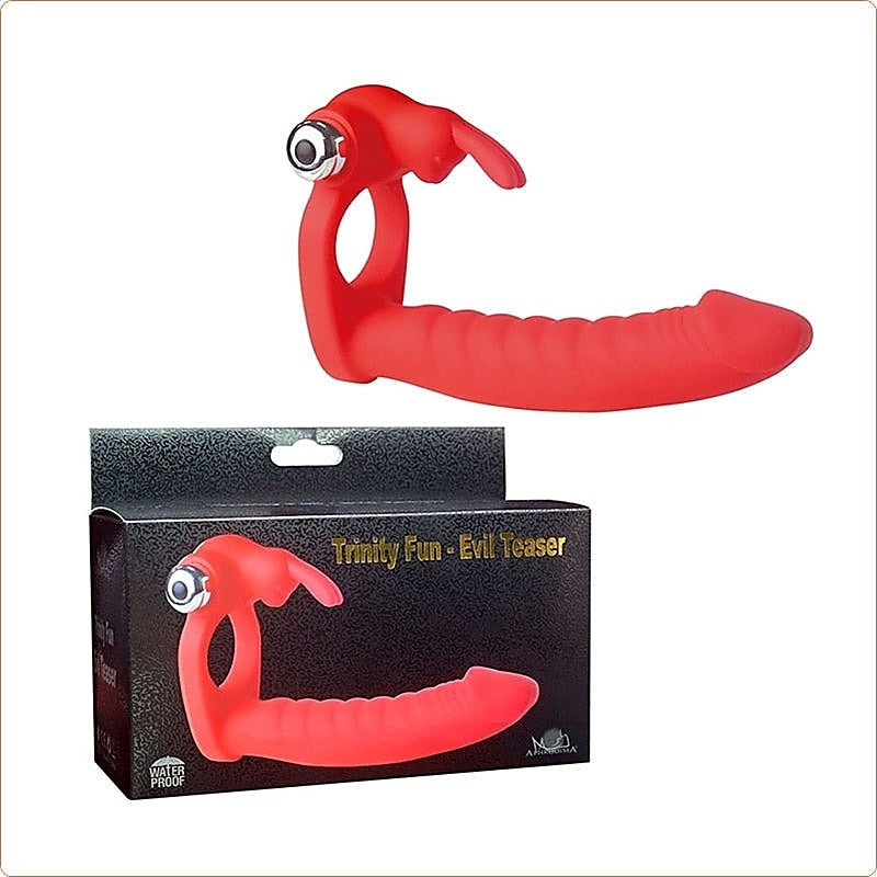 Trinity Fun Lover's Beads Vibrating Cock Ring by BDStyle - Ball and Cock Toys