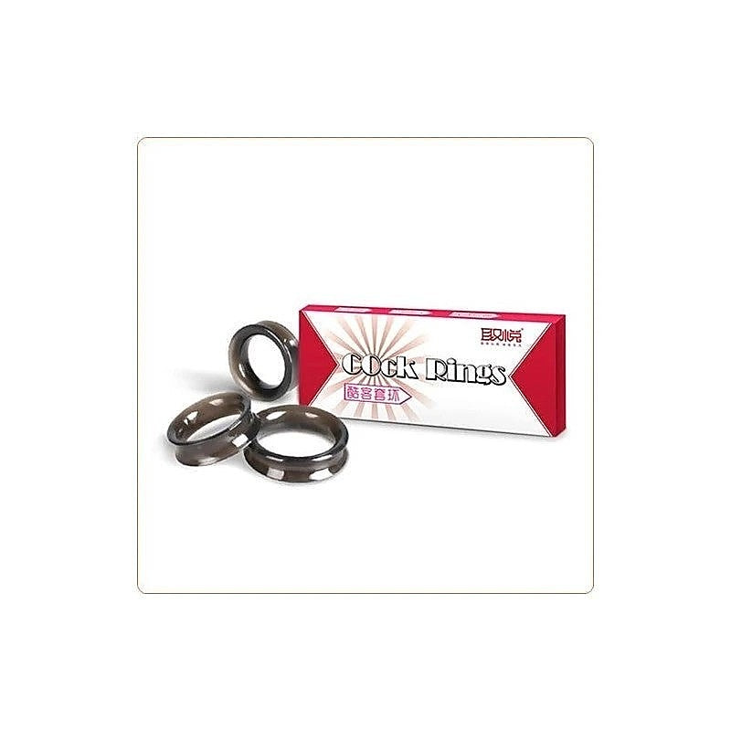 Premium Pleasure Me Cock Ring Set by BDStyle - Ball and Cock Toys
