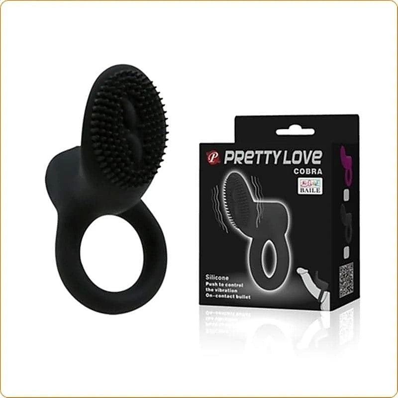 Pretty Love Cobra Silicone Cock Ring by Baile - Ball and Cock Toys