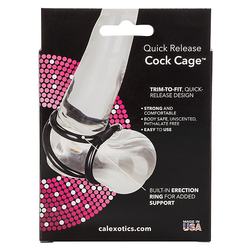 California Exotics Quick Release Mens Cock Cage - Ball and Cock Toys