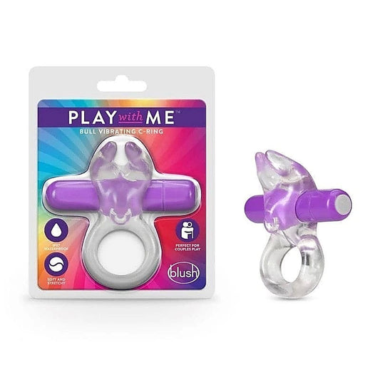 Play With Me Bull Vibrating Cock Ring by Blush Novelties - Ball and Cock Toys