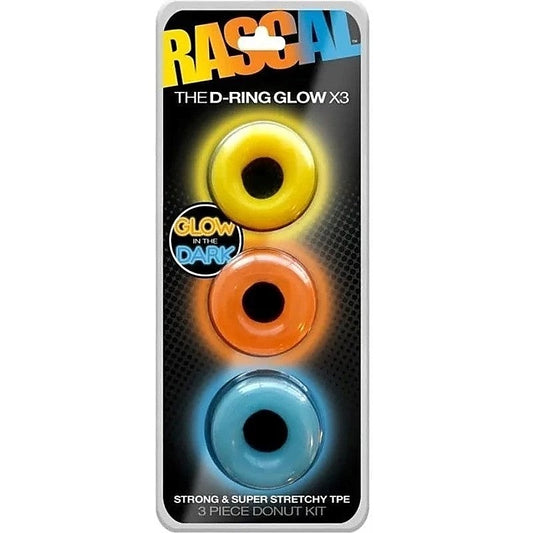 D-Cock Ring Glow X3 Cock and Ball Toy by C1R Releasing - Ball and Cock Toys