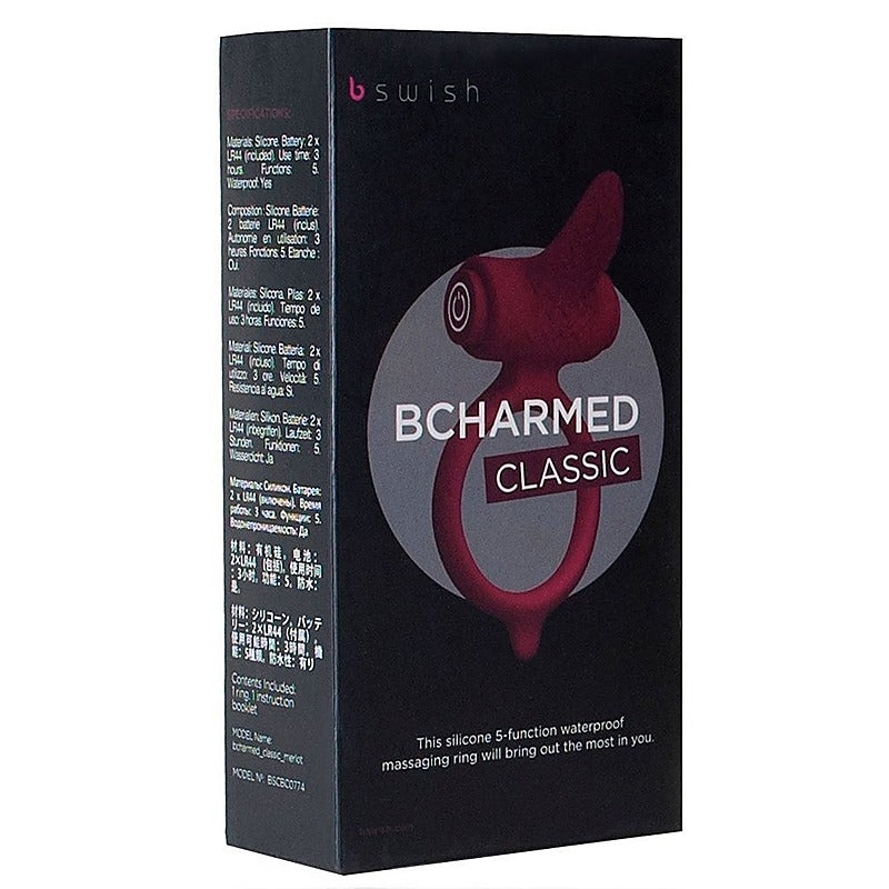 B Swish BCHARMED Classic Ring Vibrating Cock Ring for Couples - Cock Rings
