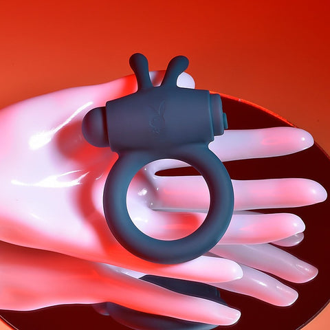 Premium Pleasure Bunny Buzzer by Evolved - Vibrating Cock Rings