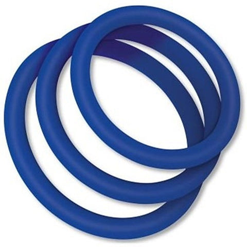 Zolo Classic Stretchy Silicone Cock Ring 3-Pack - Stretchy Cock Rings
