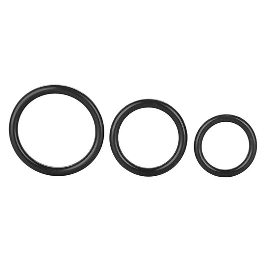 3 Piece Stretchy Men's Tri-Cock Rings by California Exotics - Stretchy Cock Rings