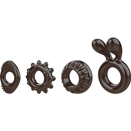Ring My Bell 4 Piece Cock Ring Set by Evolved - Cock Ring Sets