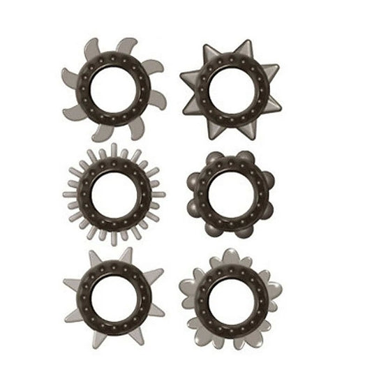 Zero Tolerance Cockstars Rotating Textured - Cock Ring Sets