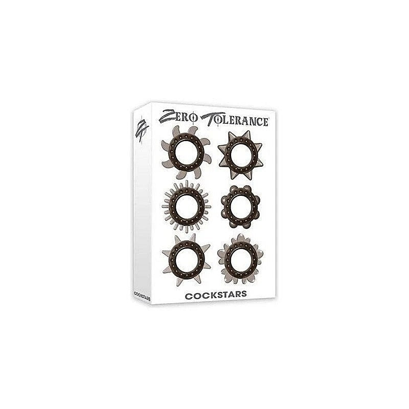 Cockstars 6 Pack Cock Ring Set by Evolved - Cock Ring Sets