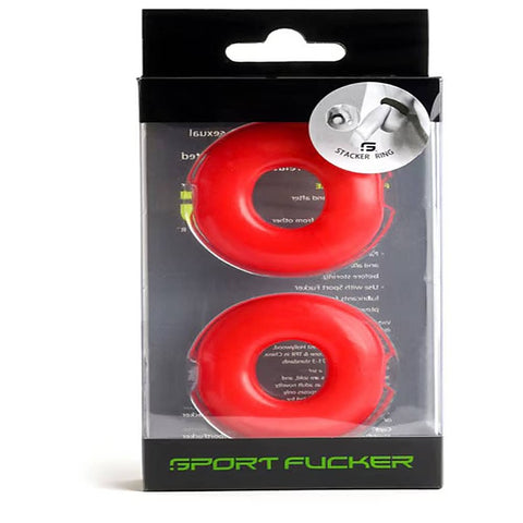 Sport Fucker Stacker Silicone Rings Customizable Cock Ring Set - Cock Rings
