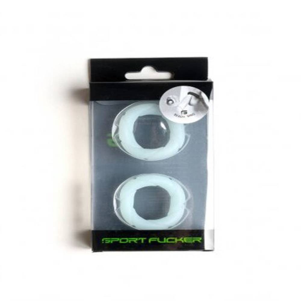 Sport Fucker Ready Stretchy Cock Rings Premium Liquid Silicone - Glow - Cock Rings