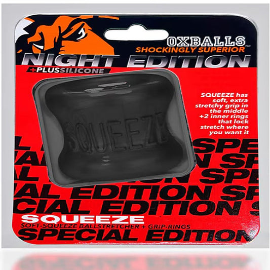 Squeeze Ballstretcher Plug Silicone Special Edition Night - Ball and Cock Toys