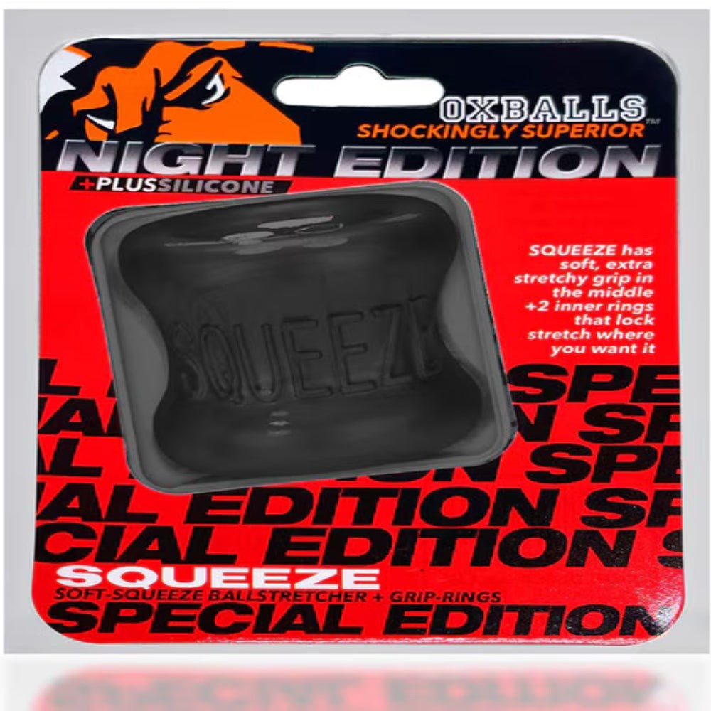Oxballs Squeeze Ballstretcher Premium Silicone Cock Ring for Enhanced Play - Ball and Cock Toys
