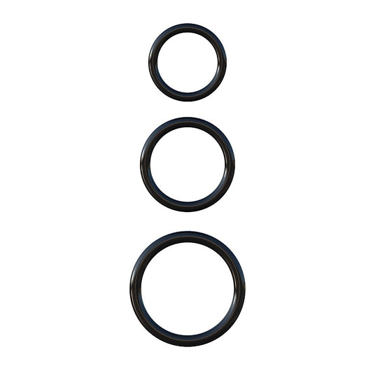 Fantasy 3 Silicone Cock Ring Stamina Set by Pipedream - Cock Rings