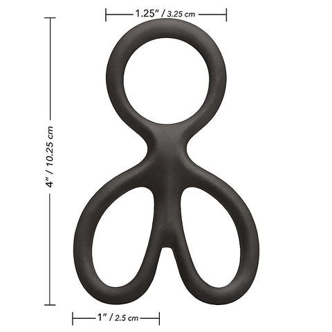 Silicone Ball Spreader Erection Enhancer - Stretchy Cock Rings