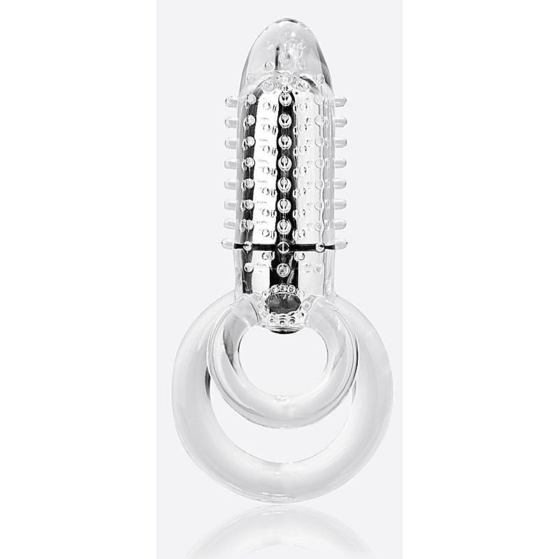 DoubleO 8 Dual-Ring Vibrating Erection Enhancer - Vibrating Cock Rings