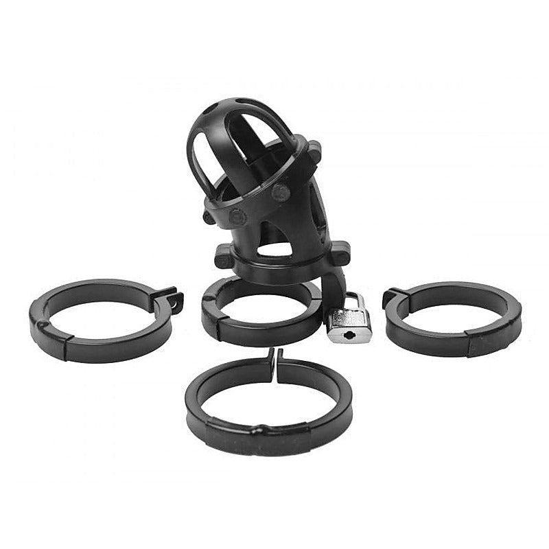 The Chamber Locking Chastity Cage by XR Brands - Cock Rings