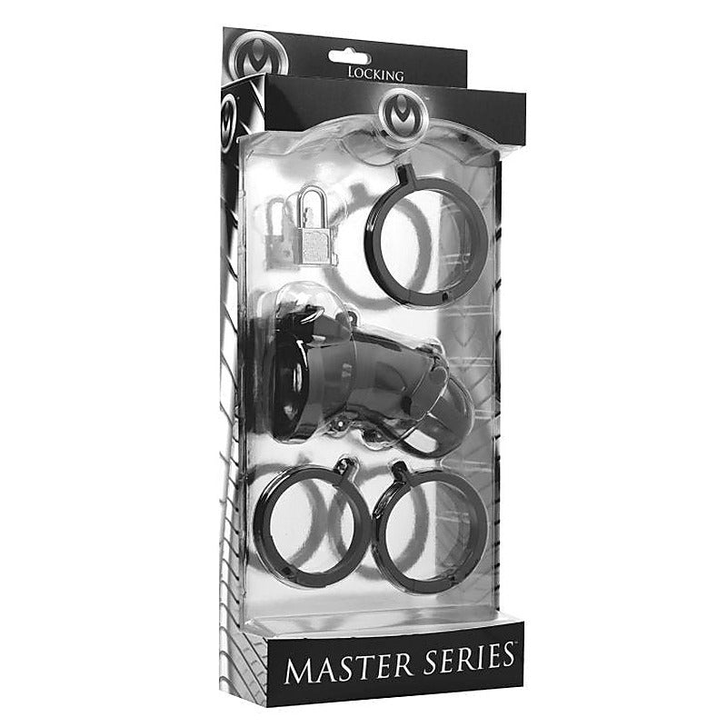 The Chamber Locking Chastity Cage by XR Brands - Cock Rings