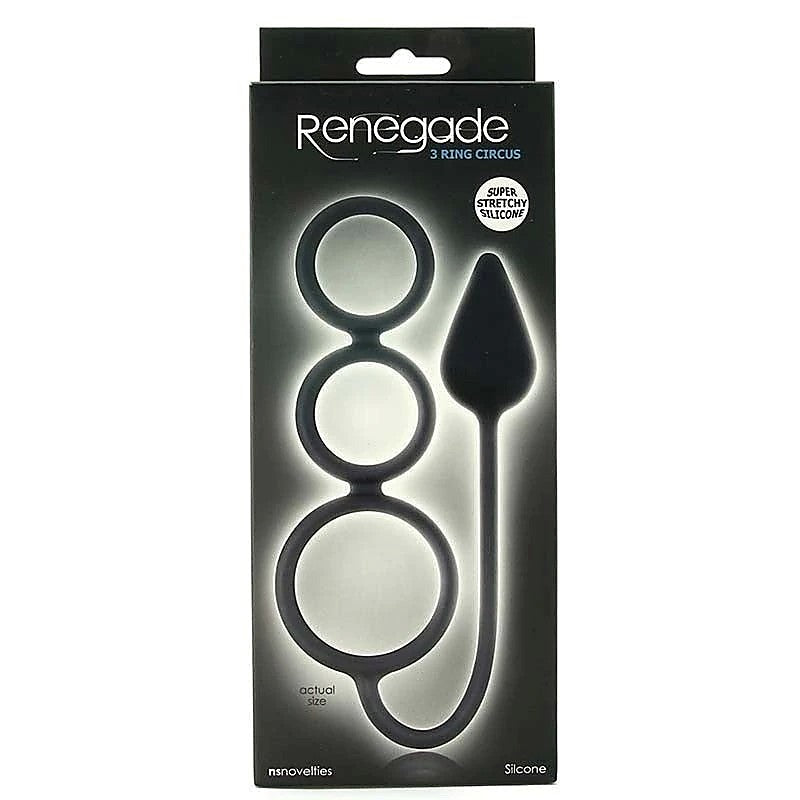 Renegade 3 Ring Circus Medium by NS Novelties - Cock Rings