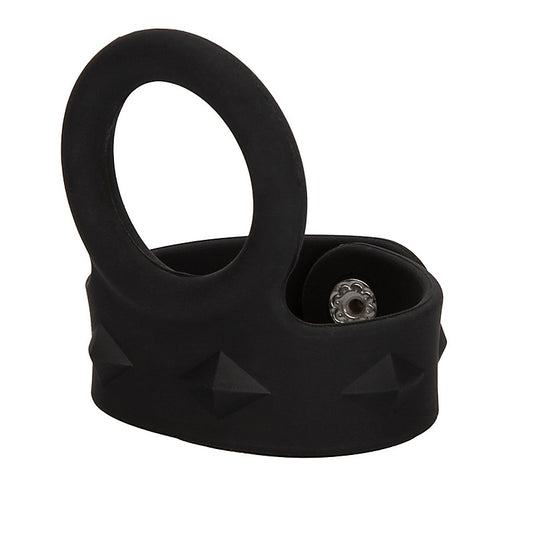 Silicone Tri-Snap Scrotum Support Cock Ring - Cock Rings