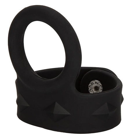 Silicone Tri-Snap Scrotum Support Cock Ring - Cock Rings