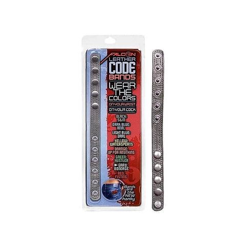 Falcon Leather Code Band Cock Ring by Icon Brands - Cock Rings