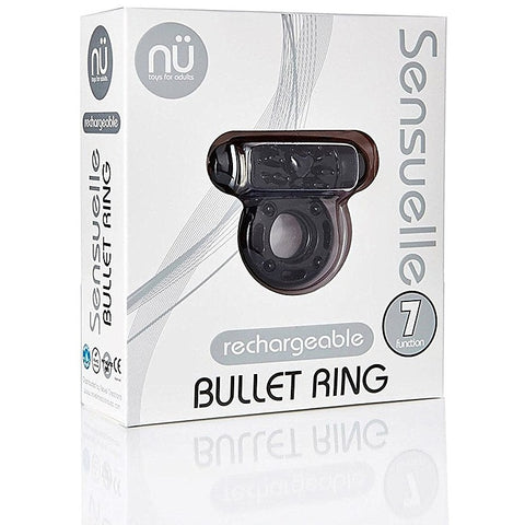 Nu Sensuelle ULTRA FLEX Rechargeable Bullet Ring with Seven Vibration Modes - Vibrating Cock Rings
