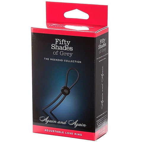 Fifty Shades of Grey Again and Again Adjustable Love Ring - Cock Rings