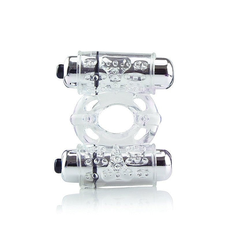 Premium The O Wow Double Wammy by Screaming O - Vibrating Cock Rings