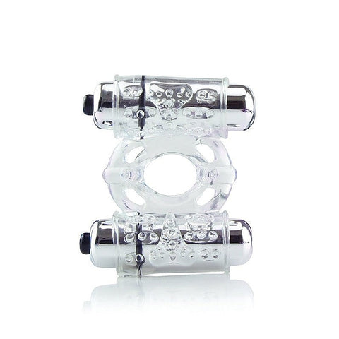 Premium The O Wow Double Wammy by Screaming O - Vibrating Cock Rings