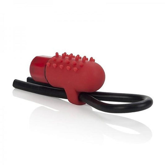 10 Function Vibrating Silicone Stud Lasso Ring - Cock Rings