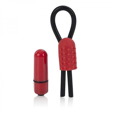 10 Function Vibrating Silicone Stud Lasso Ring - Cock Rings