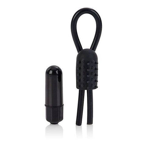 10 Function Vibrating Silicone Stud Lasso Ring - Cock Rings