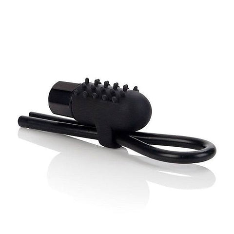 10 Function Vibrating Silicone Stud Lasso Ring - Cock Rings