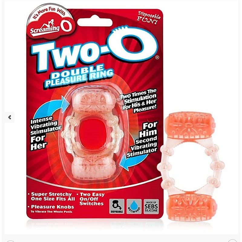 Two O Dual-Motor Pleasure Cock Ring by Screaming O - Vibrating Cock Rings