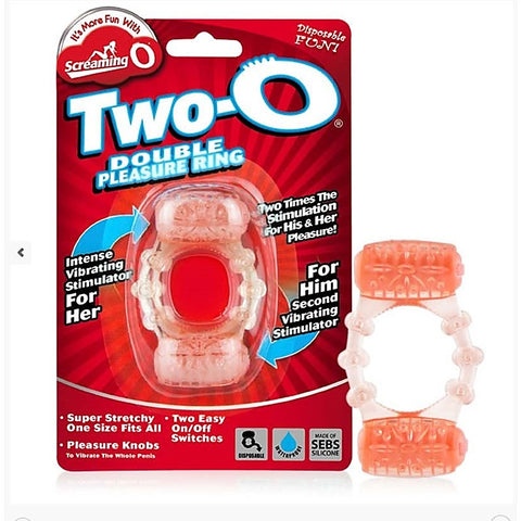 Two O Dual-Motor Pleasure Cock Ring by Screaming O - Vibrating Cock Rings