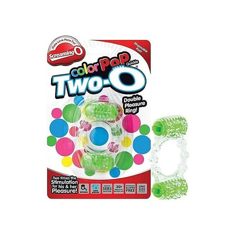 Premium ColorPop Quickie Two-O by Screaming O - Cock Rings