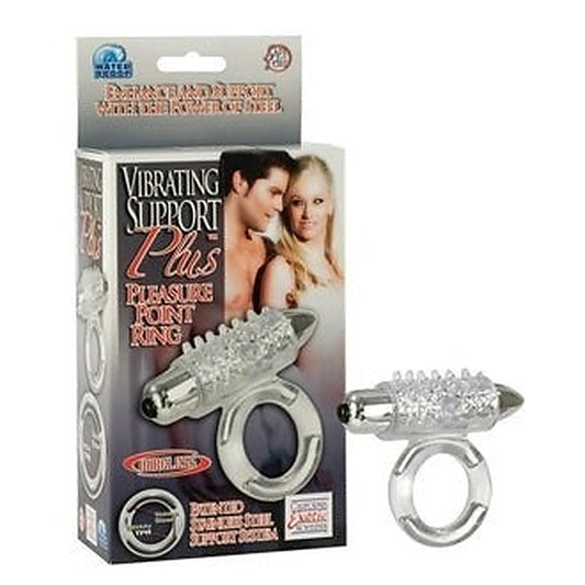 Vibrating Support Plus Pleasure Point Dick Cock Ring - Cock Rings