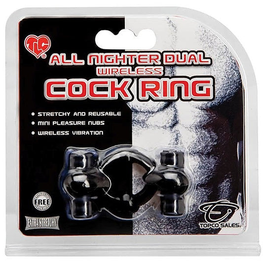 All Nighter Dual Wireless Cock Ring by Topco - Cock Rings