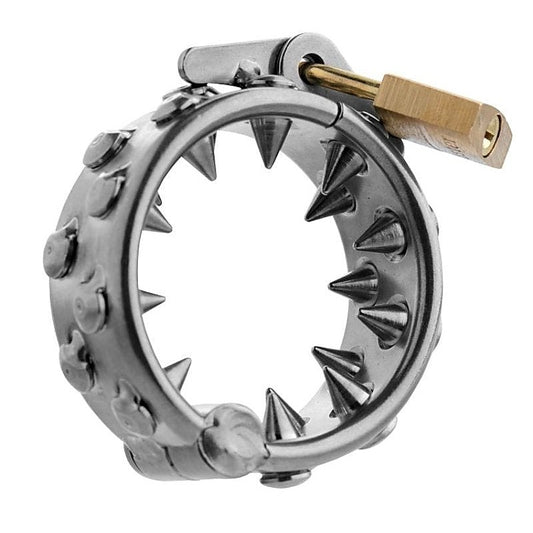 Impaler Locking CBT Cock Ring with Spikes by XR Brands - Cock Rings